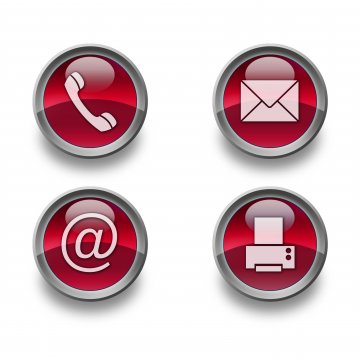 red mail phone @ fax symbols online fax services